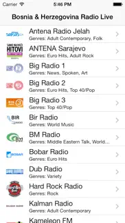 bosnia and herzegovina radio live (Босна и Херцеговина, bosnian, bosanski, босански) iphone screenshot 1