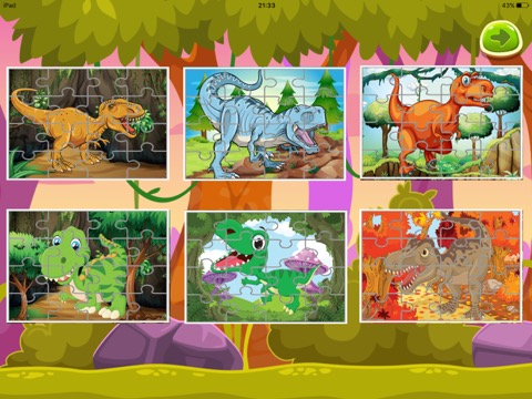 恐竜の子供のジグソーパズル マーブル キッズ アプリゲーム 子供のおすすめ画像1