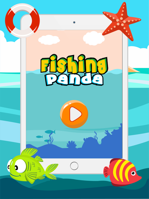 Panda fishing game for children age 2-5