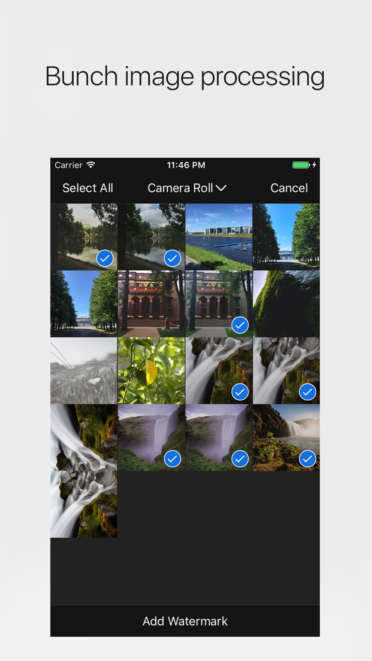 Screenshot do app StampIt - add watermark and copyright to photos