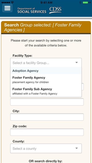 How to cancel & delete CDSS Facility Search from iphone & ipad 2