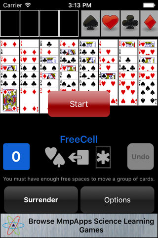 FreeCell Classic Solitaire screenshot 2