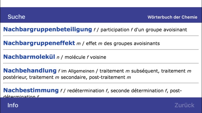 Wörterbuch Chemie Französisch <-> Deutsch(圖1)-速報App