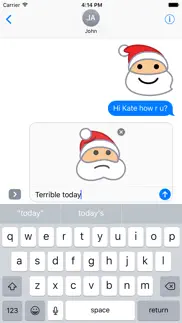 How to cancel & delete santamojis - add cool santa emojis to messages 2