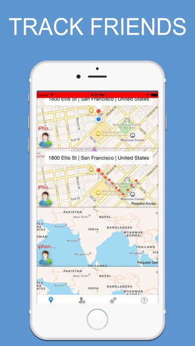 Screenshot #1 pour FollowMe - GPS Mobile Location Tracker