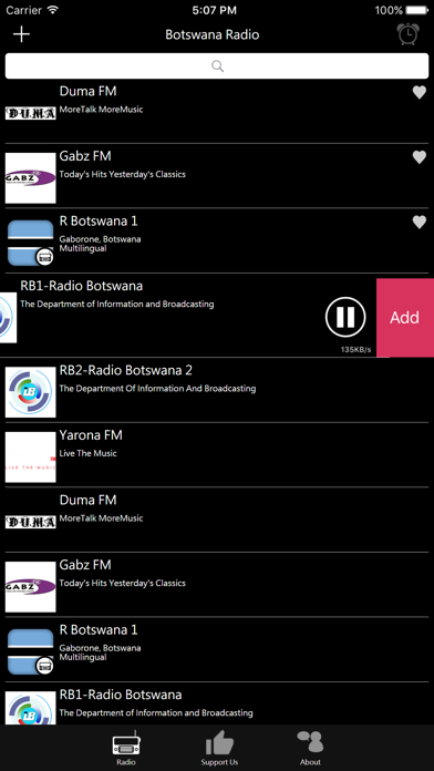 Botswana Radio iPhone screenshot 4 - Entertainment app