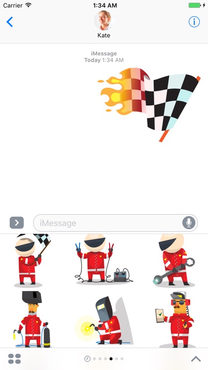 Racer stickers for iMessage screenshot-3
