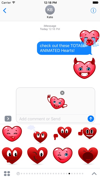 Hearts Stickers