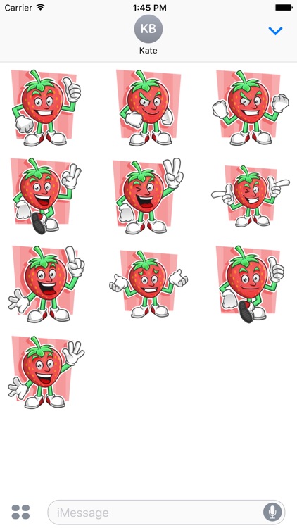 Funny Strawberry Stickers Vol 01