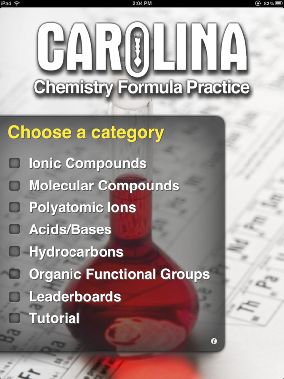 Screenshot #4 pour Chemistry Formula Practice