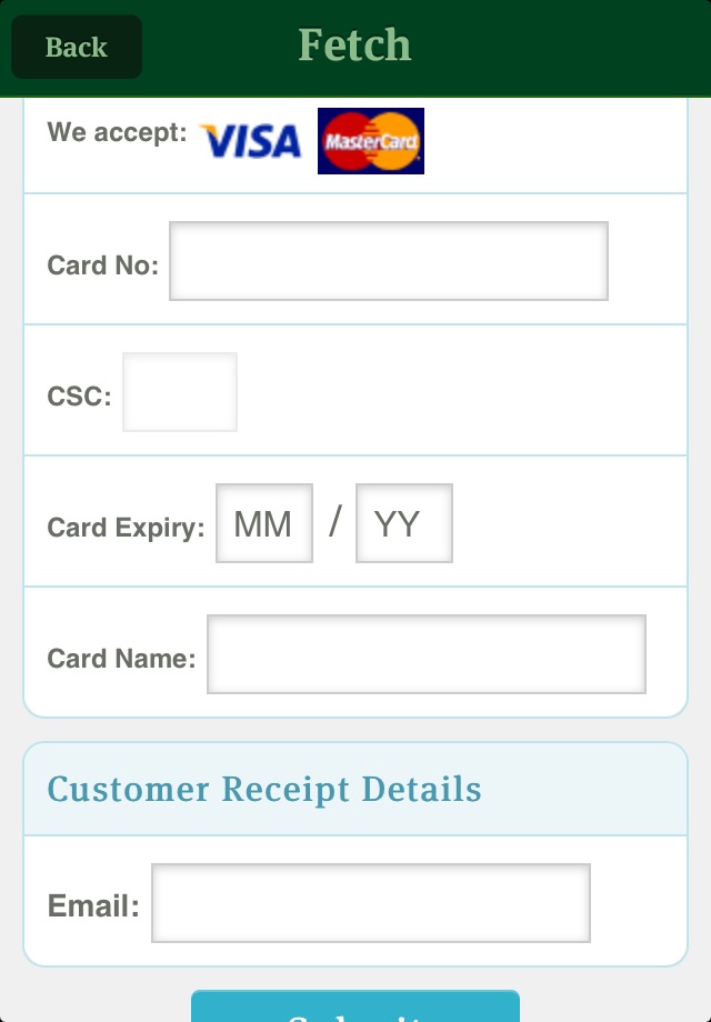 Fetch™ Mobile Payments screenshot 3