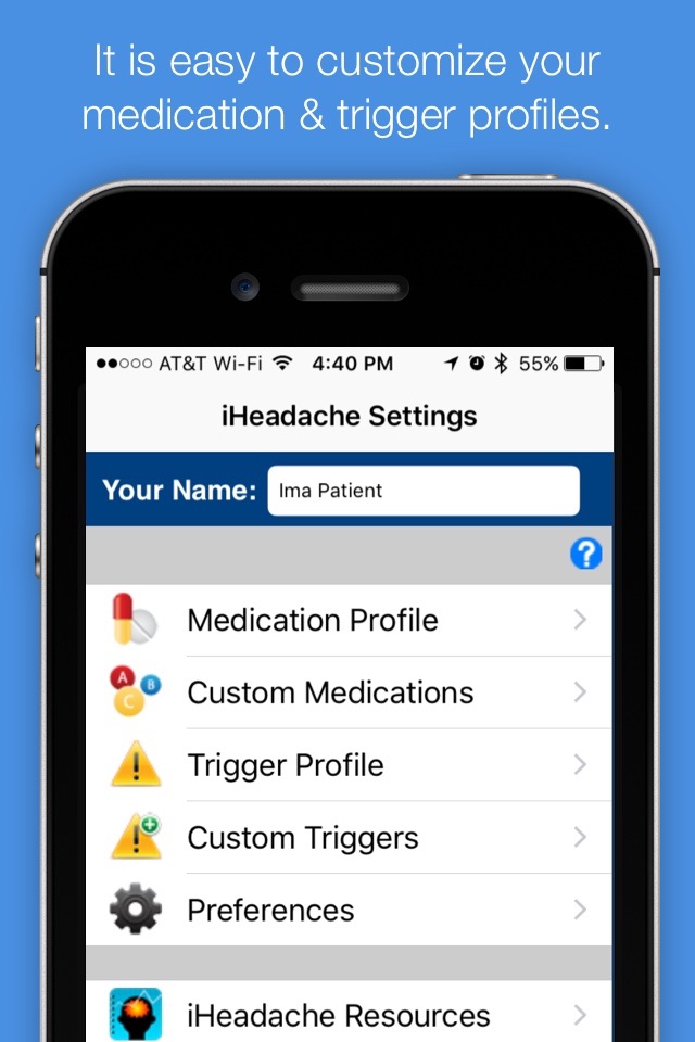 iHeadache - Free Headache & Migraine Diary App screenshot 3