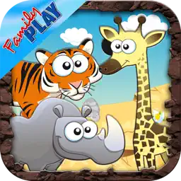 Safari Animals Preschool First Word Learning Game app icon
