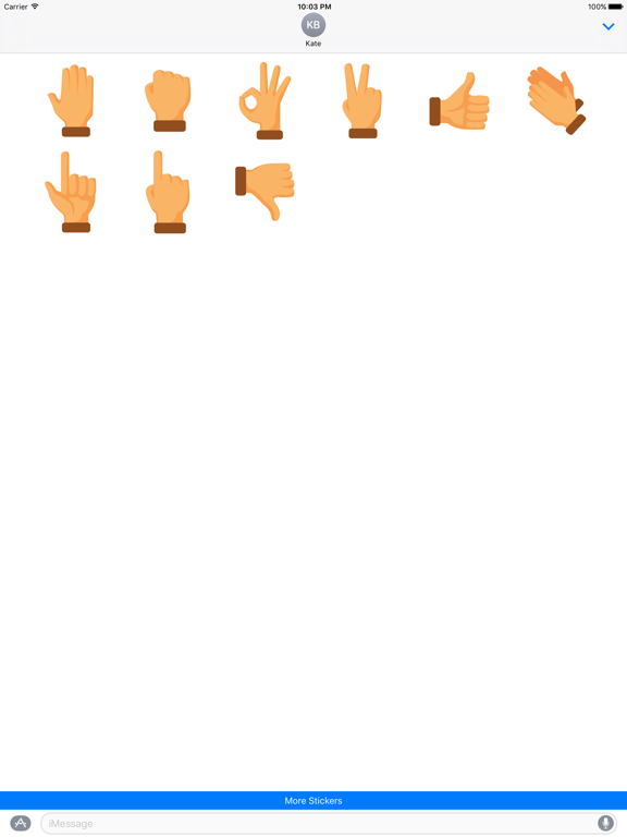 Screenshot #5 pour Hand Sign Stickers