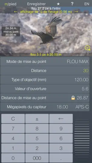 Capture d'écran de Focus Lt Hyperfocale sur iPhone 3