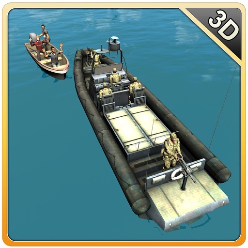 Army Boat Sea Border Patrol – Real mini ship sailing & shooting simulator game icon