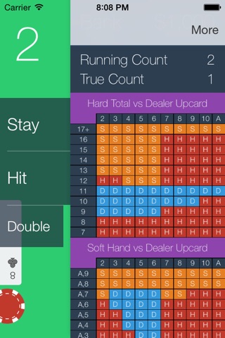 The Red Ace - Blackjack Card Counting Trainer screenshot 3