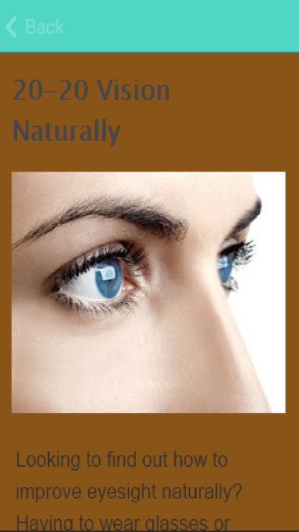 How To Improve Eyesight