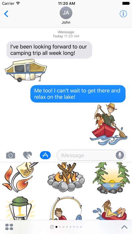 Camping & Nature Sticker Set screenshot-3