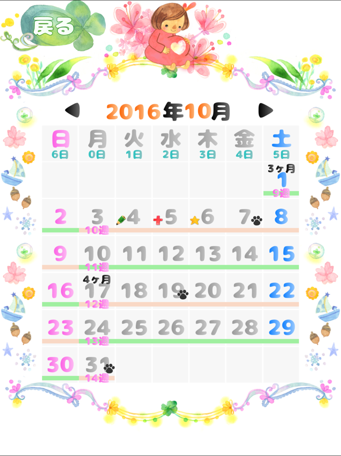 妊娠週数 - 出産予定日や最終月経日から妊娠週数計算