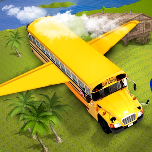 Flying Bus Stunts : Flight Simulator 2016 icon