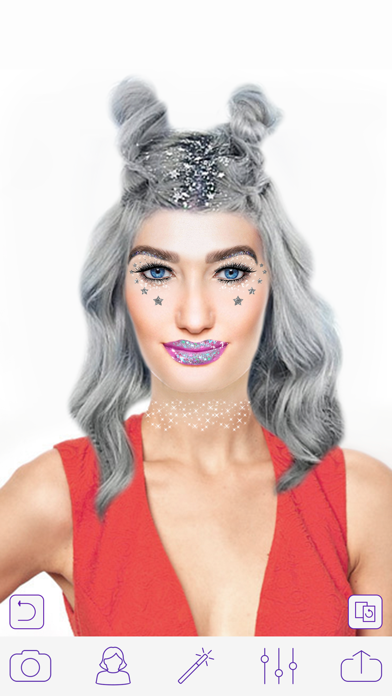 Glitter Makeup Camera Pro - Glamour Makeup Effect screenshot