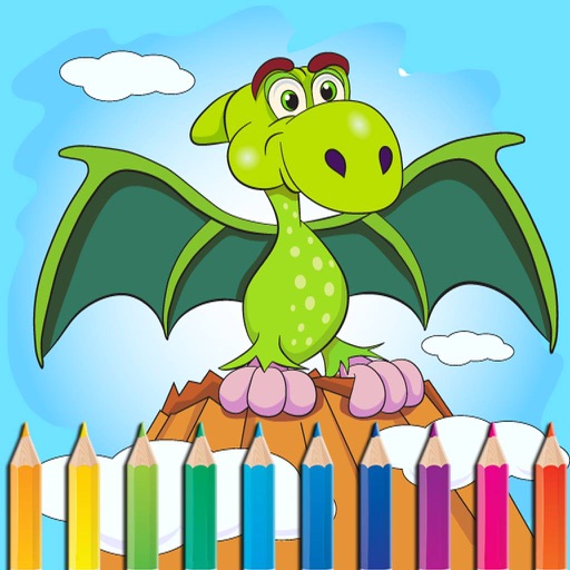 Dinosaur Coloring Book All Pages Free For Kids HD iOS App