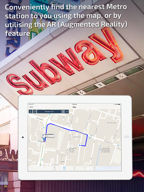 Bangkok Metro Guide and MRT/BTS Route Planner iPad screenshot 4 - Travel app