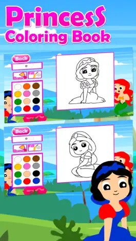 Game screenshot Princess Coloring Kids Game hack