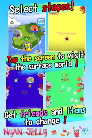 Nyan-Jelly  Get & Float: Decorate with sweets! screenshot 2