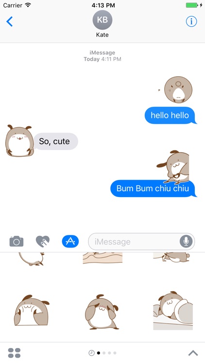 Charming dog animated - Fx Sticker