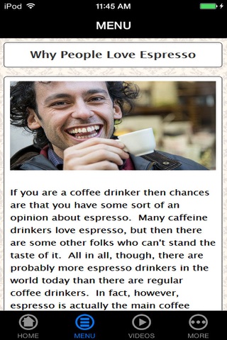 Espresso Yourself - Learn How to Make a Best Taste of Espresso Coffee screenshot 4