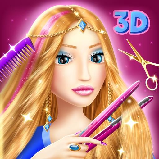 Hair Salon Games for Girls: 3D Virtual Hairstyle.s iOS App