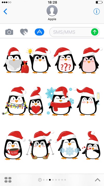Christmas Penguins 2017 - fun stickers screenshot-3