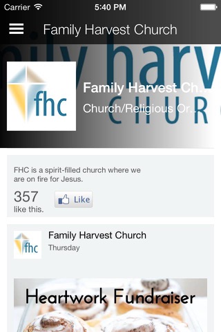 Family Harvest Church screenshot 2