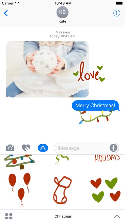 Christmas sticker - holiday stickers for iMessage