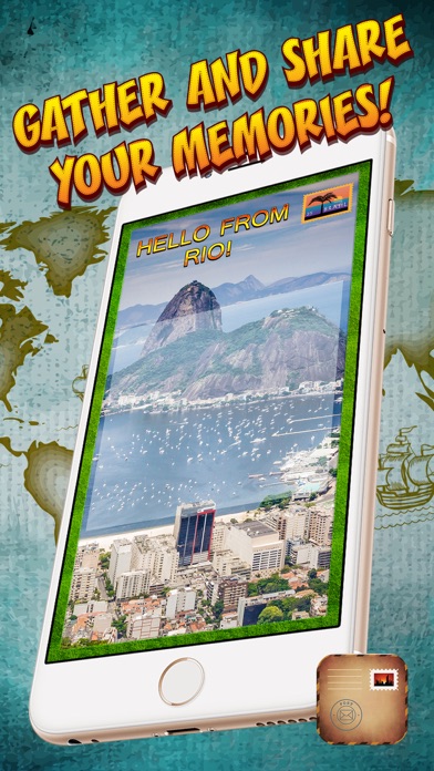 Screenshot #3 pour Cartes postales de voyage - Belles salutations e-carte avec des photos de monuments célèbres du monde