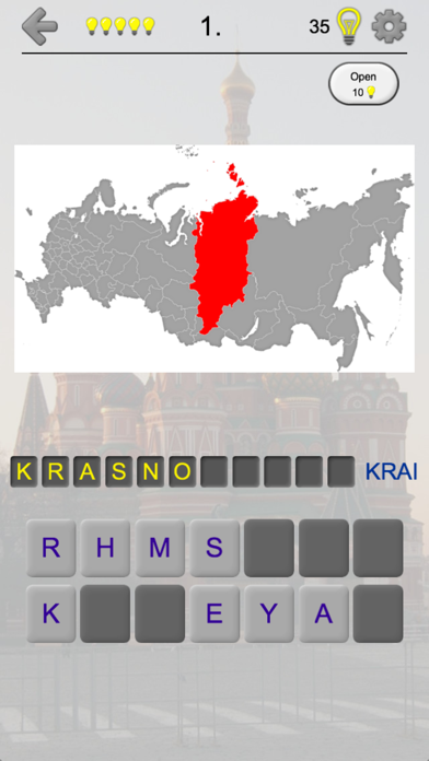 Russian Regions: Quiz on Maps & Capitals of Russia screenshot 4