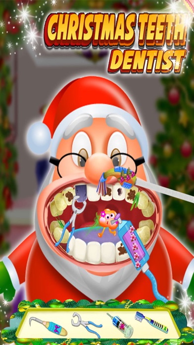 クリスマスの歯の歯医者：リトル歯科のクリスマスのゲームのおすすめ画像1
