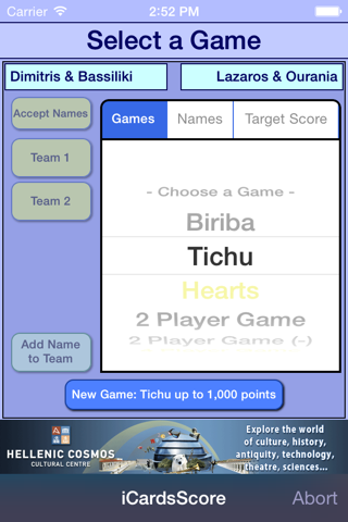 iCardsScore screenshot 2