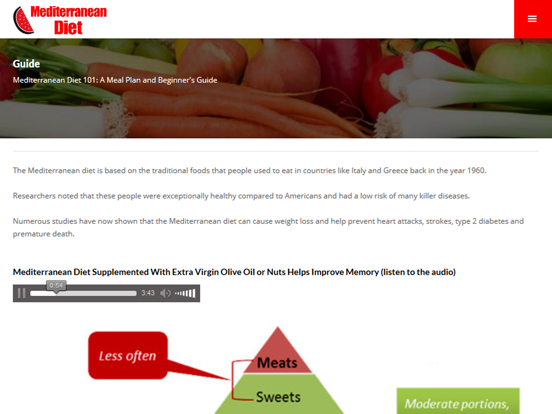Screenshot #5 pour Mediterranean Diet Plan: Low carb diet