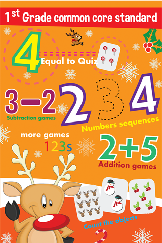 1st grade math games - for learning with santa claus screenshot 2