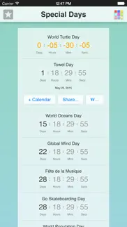 special days app iphone screenshot 2