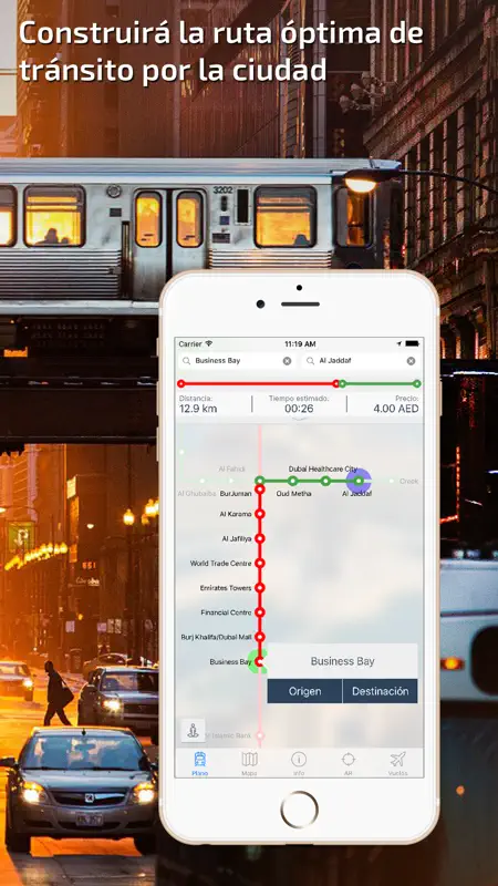Dubai Guía de Metro con mapa offline screenshot 2 of 5