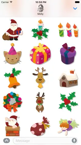 Game screenshot Merry Christmas – Santa Stickers for iMessage apk