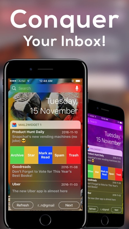 Mail2Widget-Manage Emails in Lock Screen.Fast.Easy