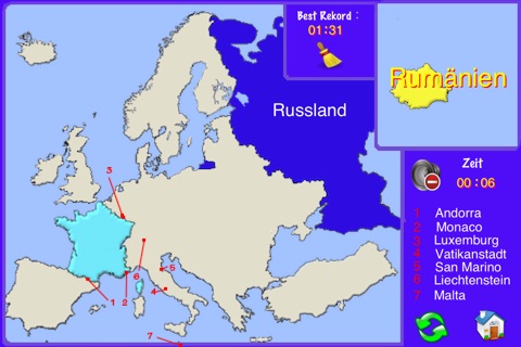 A Puzzle Map of Europe screenshot 2