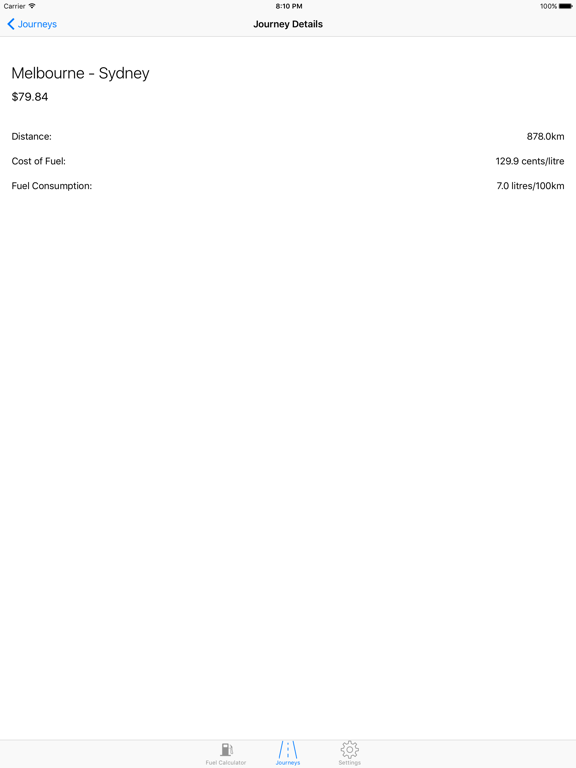 Screenshot #5 pour Fuel Calculator