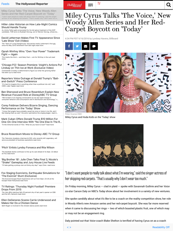 TV News - The Shows You Love to Watch! iPad screenshot 2 - Entertainment app