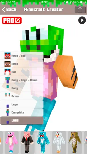 Capture d'écran de Skins For Minecraft PE & PC - Free Skins sur iPhone 4